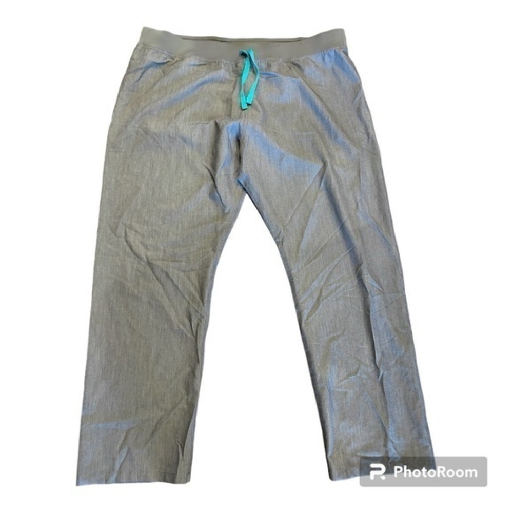 Figs technical collection gray drawstring scrubs pants XXL